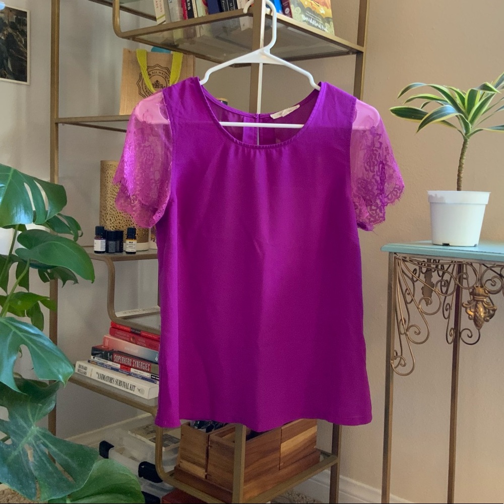 41 Hawthorn Bright Purple Blouse